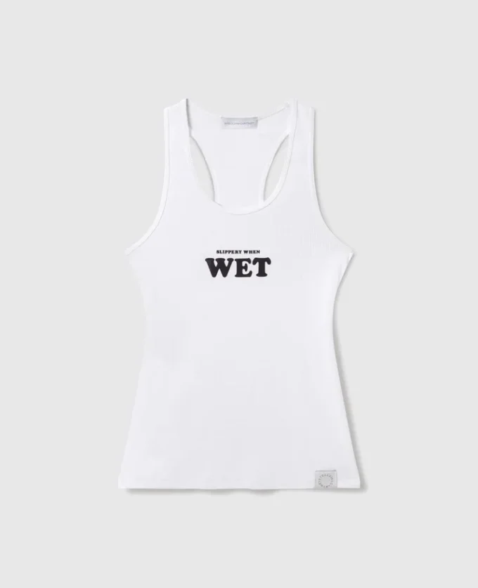 Slippery When Wet Racerback Tank Top Slippery When Wet Racerback Tank Top