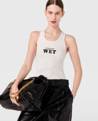 Slippery When Wet Racerback Tank Top Slippery When Wet Racerback Tank Top