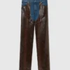 Snake Panel Chaps Denim Jeans Snake Panel Chaps Denim Jeans