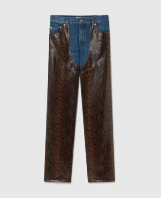 Snake Panel Chaps Denim Jeans