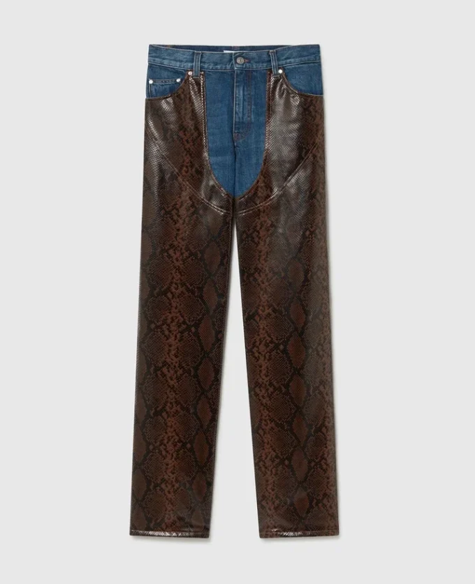 Snake Panel Chaps Denim Jeans Snake Panel Chaps Denim Jeans