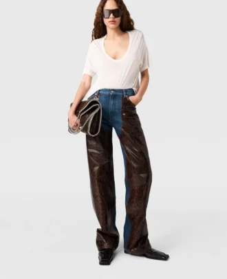 Snake Panel Chaps Denim Jeans