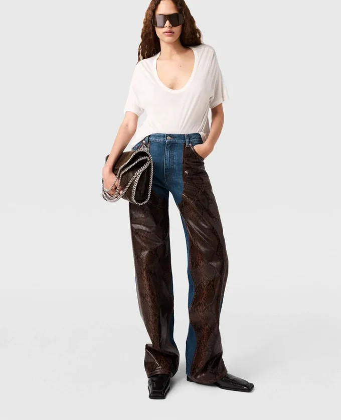 Snake Panel Chaps Denim Jeans Snake Panel Chaps Denim Jeans