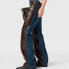 Snake Panel Chaps Denim Jeans Snake Panel Chaps Denim Jeans