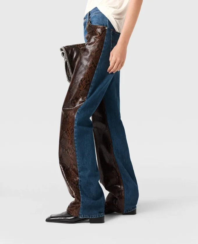 Snake Panel Chaps Denim Jeans Snake Panel Chaps Denim Jeans