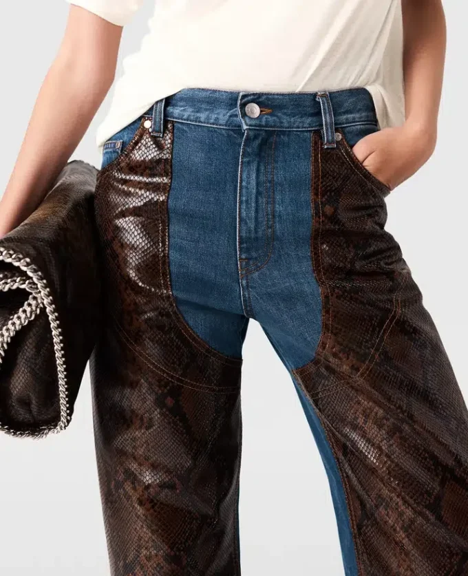 Snake Panel Chaps Denim Jeans Snake Panel Chaps Denim Jeans