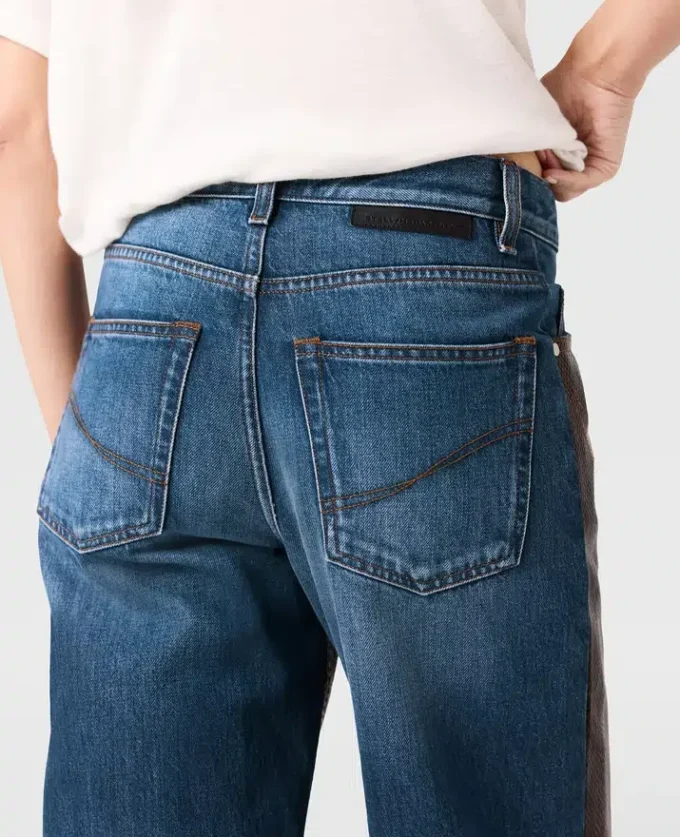 Snake Panel Chaps Denim Jeans Snake Panel Chaps Denim Jeans