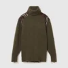 Snake Panel Turtleneck Sweater Snake Panel Turtleneck Sweater