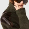 Snake Panel Turtleneck Sweater Snake Panel Turtleneck Sweater