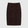 Snake Print Knit Midi Skirt Snake Print Knit Midi Skirt