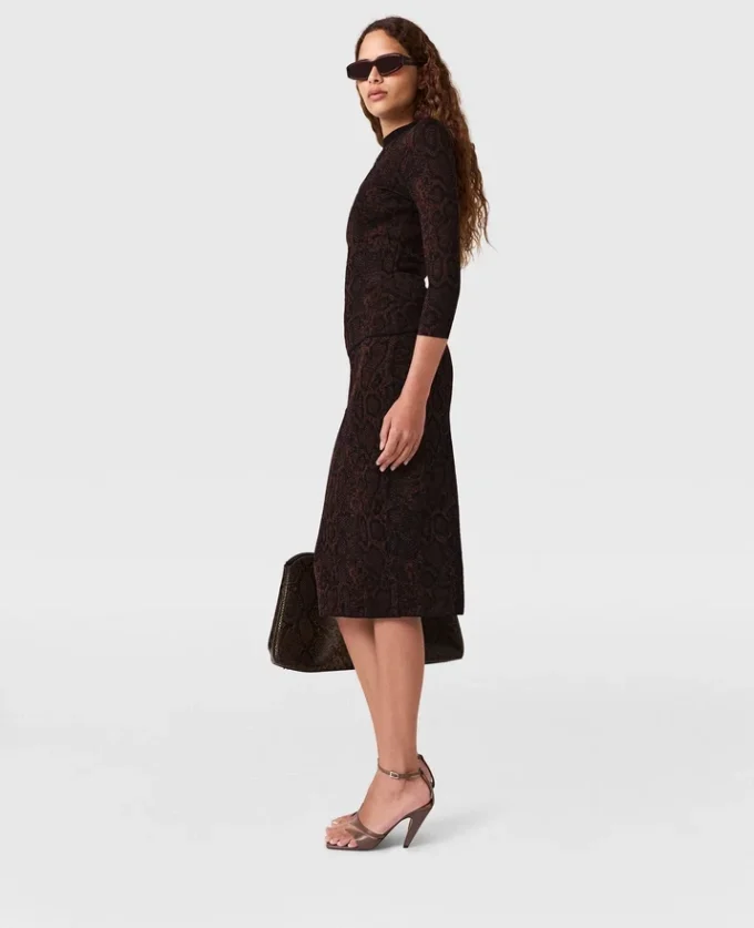 Snake Print Long-Sleeve Sweater Snake Print Long-Sleeve Sweater