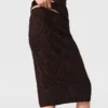 Snake Print Knit Midi Skirt Snake Print Knit Midi Skirt