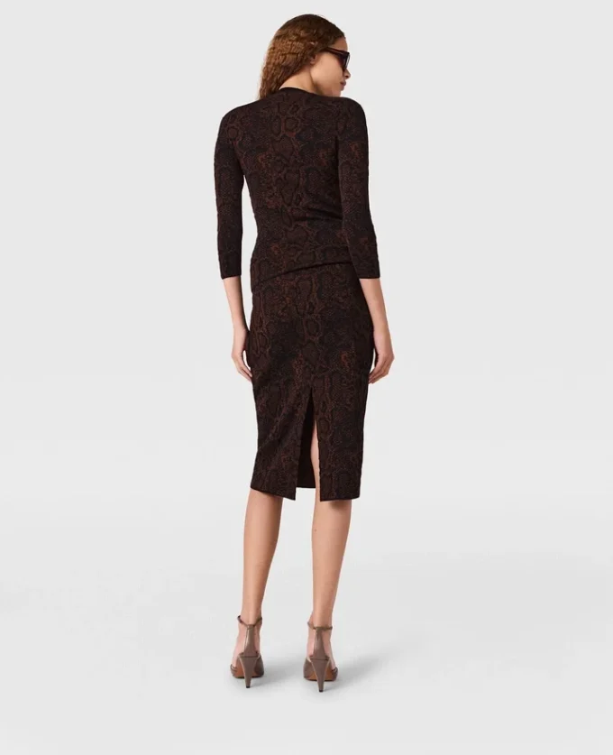 Snake Print Long-Sleeve Sweater Snake Print Long-Sleeve Sweater