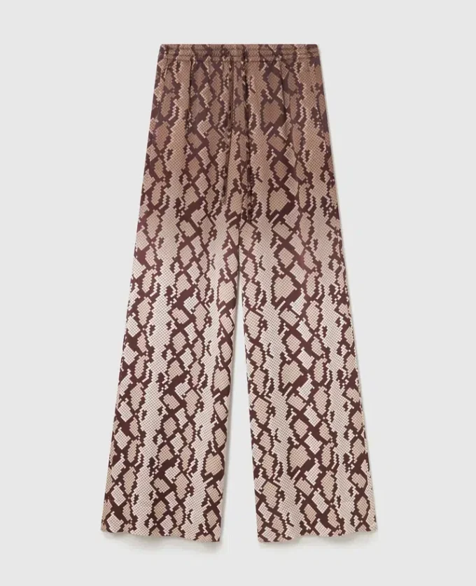 Snake Print Oversized Drawstring Pants Snake Print Oversized Drawstring Pants