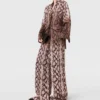 Snake Print Oversized Drawstring Pants Snake Print Oversized Drawstring Pants