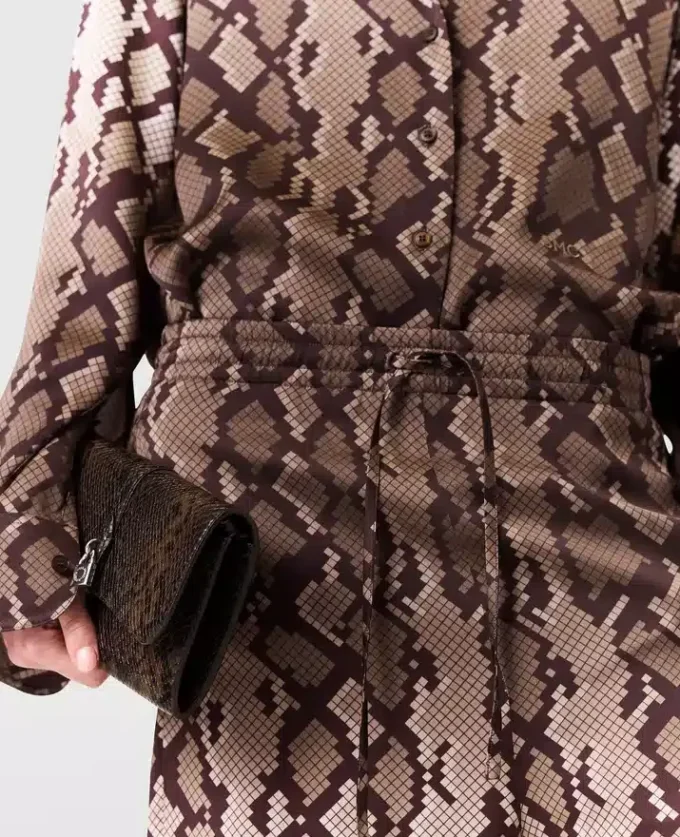 Snake Print Oversized Drawstring Pants Snake Print Oversized Drawstring Pants