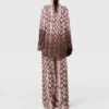 Snake Print Oversized Drawstring Pants Snake Print Oversized Drawstring Pants
