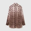Snake Print Oversized Shirt Snake Print Oversized Shirt