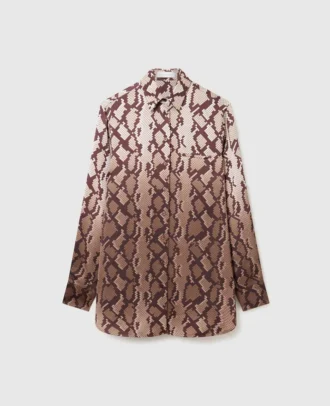 Snake Print Oversized Shirt