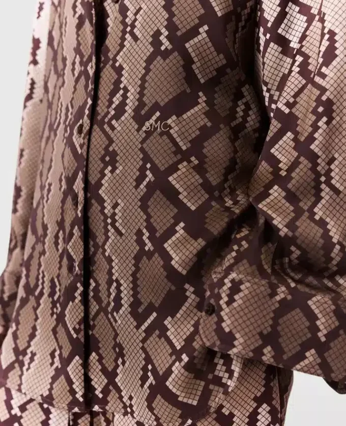 Snake Print Oversized Shirt Snake Print Oversized Shirt