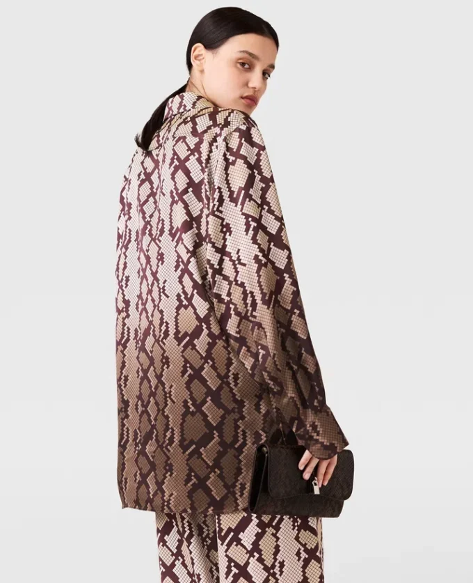 Snake Print Oversized Shirt Snake Print Oversized Shirt