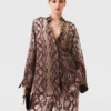 Snake Print Oversized Shirt Snake Print Oversized Shirt