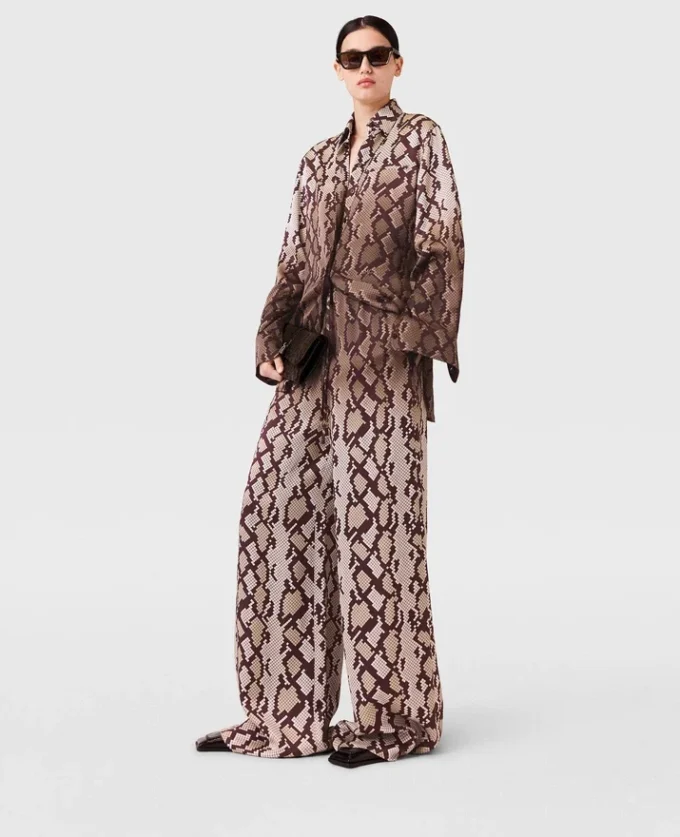 Snake Print Oversized Shirt Snake Print Oversized Shirt