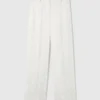 Snake Print Pleated Straight-Leg Pants Snake Print Pleated Straight-Leg Pants
