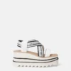 Sneak-Elyse Striped Platform Sandals Sneak-Elyse Striped Platform Sandals