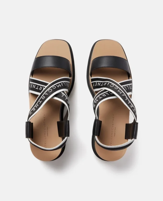Sneak-Elyse Striped Platform Sandals Sneak-Elyse Striped Platform Sandals