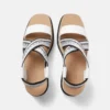 Sneak-Elyse Striped Platform Sandals Sneak-Elyse Striped Platform Sandals