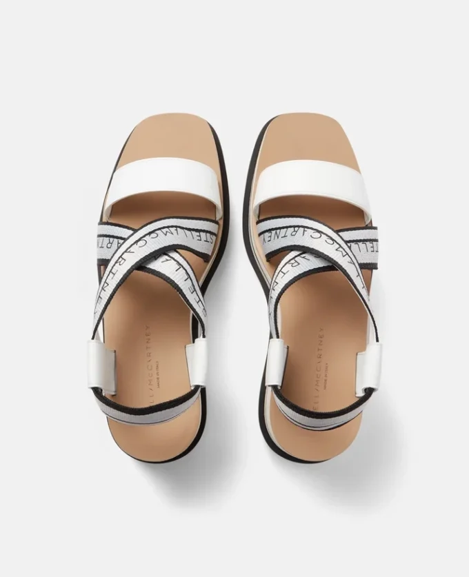 Sneak-Elyse Striped Platform Sandals Sneak-Elyse Striped Platform Sandals
