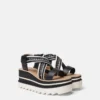 Sneak-Elyse Striped Platform Sandals Sneak-Elyse Striped Platform Sandals