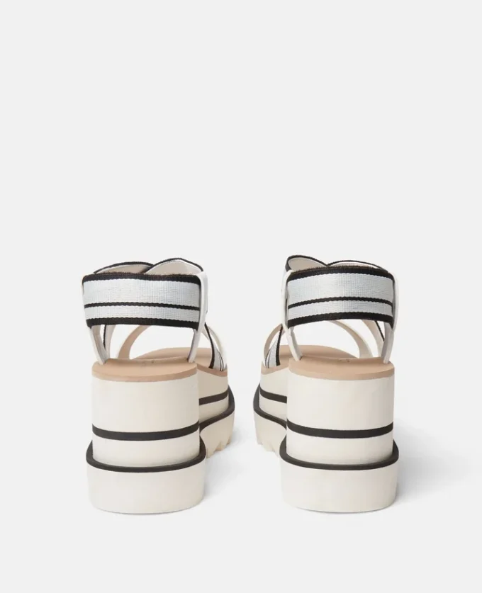 Sneak-Elyse Striped Platform Sandals Sneak-Elyse Striped Platform Sandals