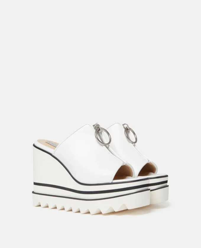 Sneak-Elyse Zip Slide Wedge Sandals Sneak-Elyse Zip Slide Wedge Sandals