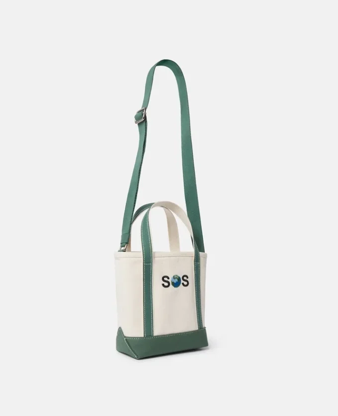 SOS Embroidered Small Tote Bag SOS Embroidered Small Tote Bag