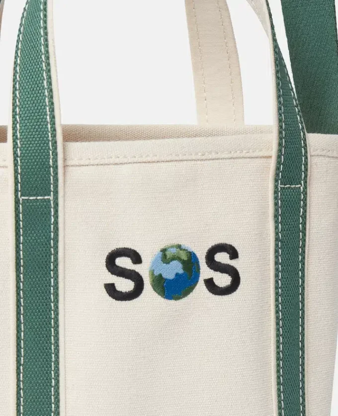 SOS Embroidered Small Tote Bag SOS Embroidered Small Tote Bag