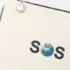 SOS Embroidered Zip Cardholder SOS Embroidered Zip Cardholder