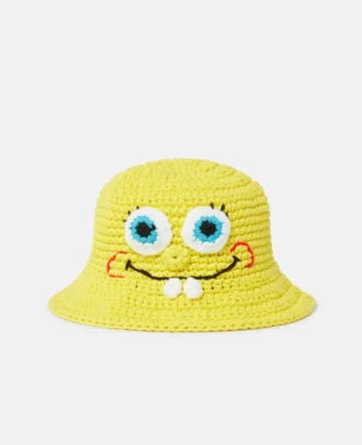 Spongebob Graphic Crochet Bucket Hat