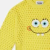 SpongeBob Graphic Crochet Sweater SpongeBob Graphic Crochet Sweater