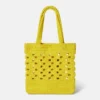SpongeBob Graphic Crochet Tote Bag SpongeBob Graphic Crochet Tote Bag