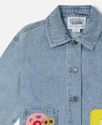 SpongeBob Graphic Denim Jacket SpongeBob Graphic Denim Jacket