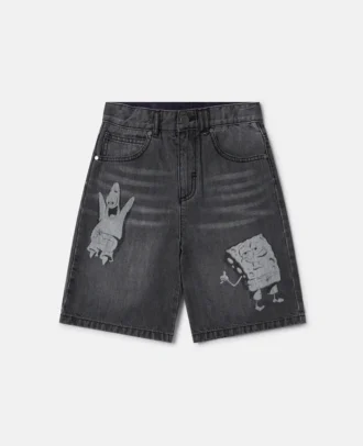 SpongeBob Graphic Denim Shorts