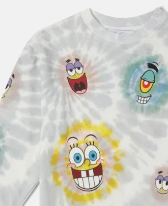 SpongeBob Graphic Tie-Dye Sweatshirt