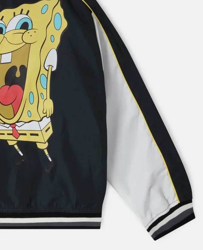SpongeBob Graphic Varsity Bomber Jacket SpongeBob Graphic Varsity Bomber Jacket