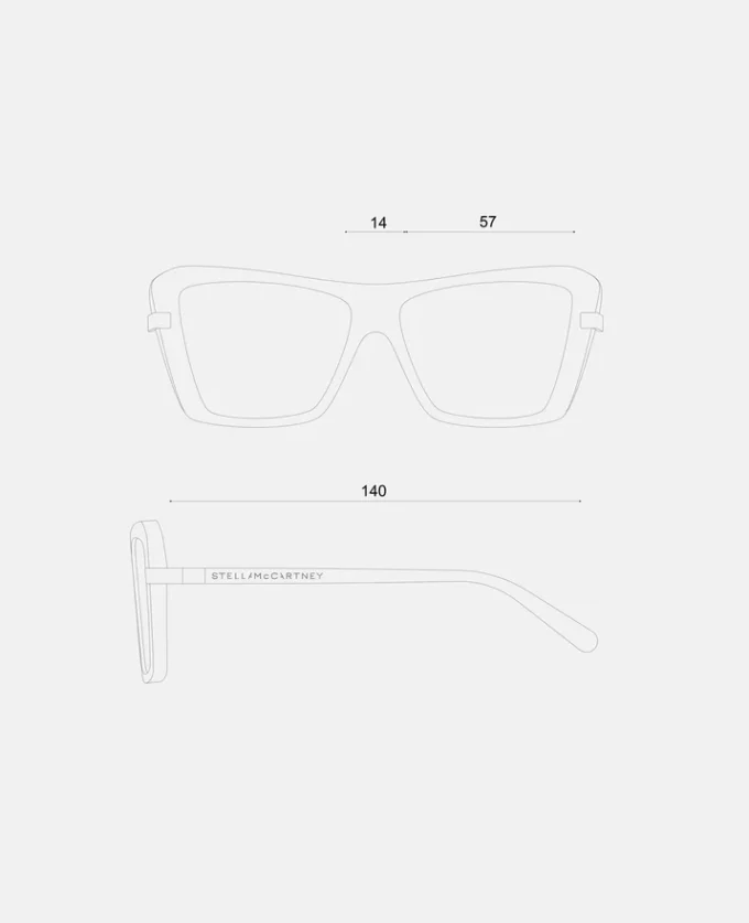 Square Cat-Eye Sunglasses Square Cat-Eye Sunglasses