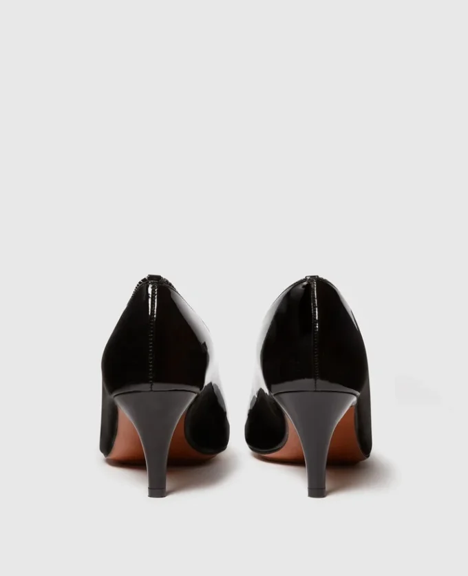 Square-Toe Patent Kitten Heels Square-Toe Patent Kitten Heels