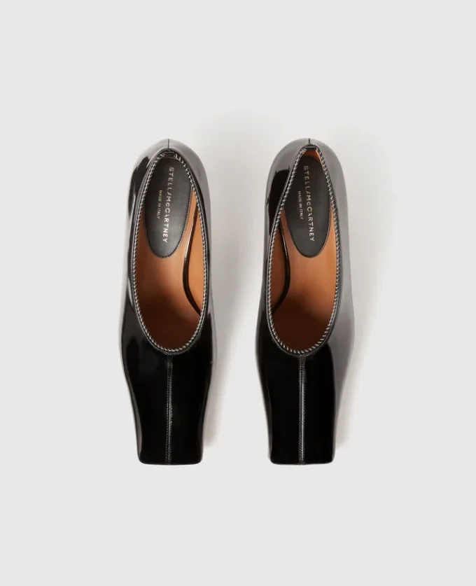 Square-Toe Patent Kitten Heels Square-Toe Patent Kitten Heels