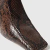 Square-Toe Snake Knee-High Stiletto Boots Square-Toe Snake Knee-High Stiletto Boots