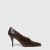 Square-Toe Snake Stiletto Pumps Square-Toe Snake Stiletto Pumps